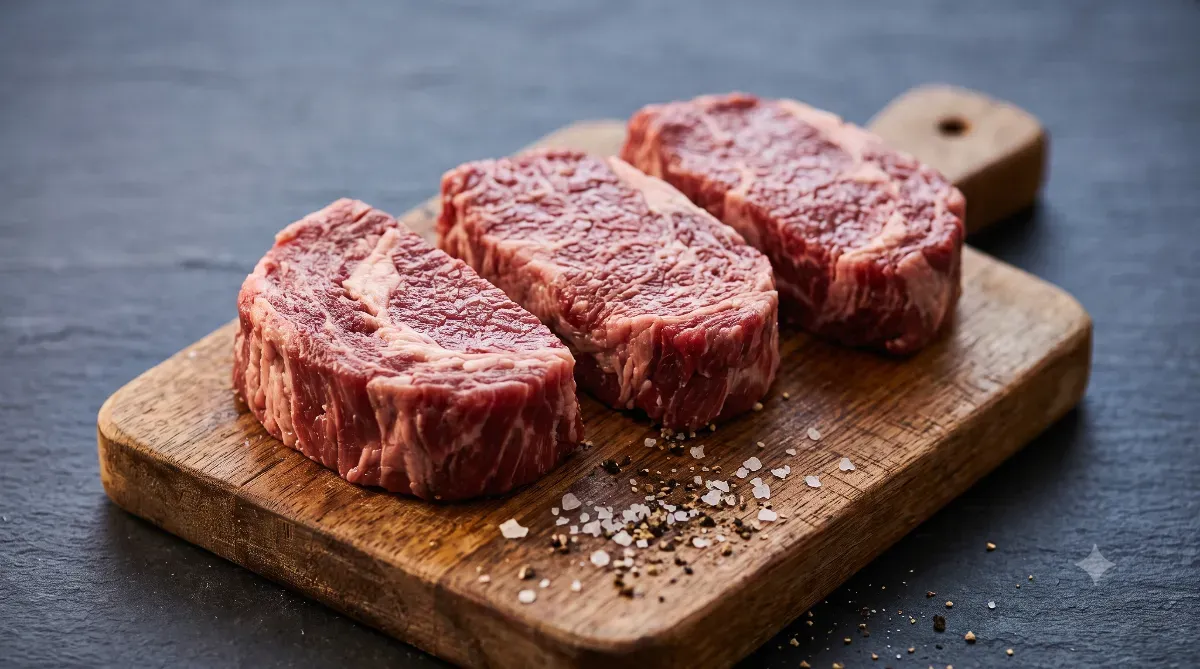 Entrecote geportioneerd